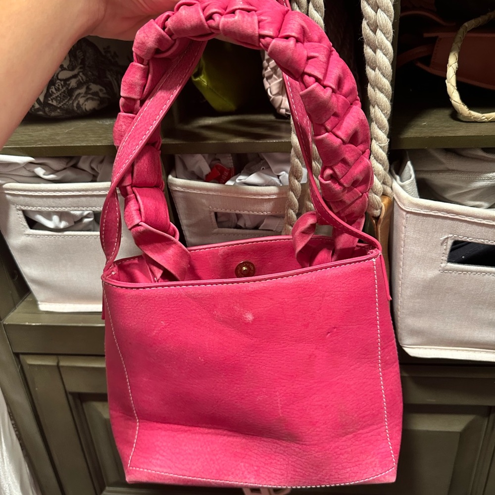 Pink Braided Bag